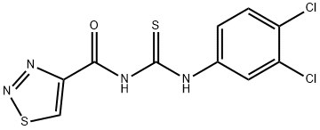 N-(3,4-DICHLOROPHENYL)-N'-(1,2,3-THIADIAZOL-4-YLCARBONYL)THIOUREA 结构式