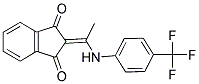 2-(((4-(TRIFLUOROMETHYL)PHENYL)AMINO)ETHYLIDENE)INDANE-1,3-DIONE 结构式