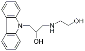 1-CARBAZOL-9-YL-3-(2-HYDROXY-ETHYLAMINO)-PROPAN-2-OL 结构式