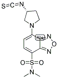 (R)-(-)-1-[7-(DIMETHYLAMINOSULFONYL)BENZOFURAZAN-4-YL]PYRROLIDIN-3-YL ISOTHIOCYANATE 结构式
