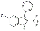 5-Chloro-3-phenyl-2-(trifluoromethyl)-1H-indole 结构式