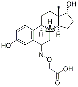 1,3,5(10)-ESTRATRIEN-3,17-ALPHA-DIOL-6-ONE 6-CARBOXYMETHYLOXIME 结构式