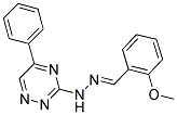 2-METHOXYBENZALDEHYDE (5-PHENYL-1,2,4-TRIAZIN-3-YL)HYDRAZONE 结构式