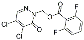 (4,5-DICHLORO-6-OXO-1,6-DIHYDROPYRIDAZIN-1-YL)METHYL 2,6-DIFLUOROBENZOATE 结构式