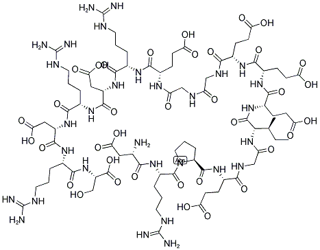 ASP-ARG-PRO-GLU-GLY-ILE-GLU-GLU-GLU-GLY-GLY-GLU-ARG-ASP-ARG-ASP-ARG-SER 结构式