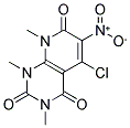 5-CHLORO-1,3,8-TRIMETHYL-6-NITRO-1,2,3,4,7,8-HEXAHYDROPYRIDO[2,3-D]PYRIMIDINE-2,4,7-TRIONE 结构式