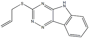 3-(ALLYLSULFANYL)-5H-[1,2,4]TRIAZINO[5,6-B]INDOLE 结构式