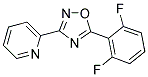 2-[5-(2,6-DIFLUOROPHENYL)-1,2,4-OXADIAZOL-3-YL]PYRIDINE 结构式