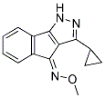 3-Cyclopropylindeno[2,3-d]pyrazol-4-O-methyloxime 结构式