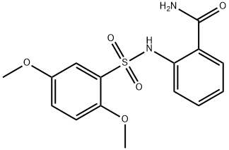2-(((2,5-Dimethoxyphenyl)sulfonyl)amino)benzamide 结构式
