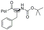 BOC-L-苯丙氨酸键合 PAM 树脂 结构式