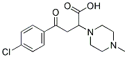 4-(4-CHLOROPHENYL)-2-(4-METHYLPIPERAZINO)-4-OXOBUTANOIC ACID 结构式