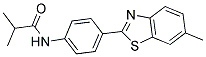 2-METHYL-N-(4-(6-METHYLBENZOTHIAZOL-2-YL)PHENYL)PROPANAMIDE 结构式