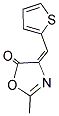 (4E)-2-METHYL-4-(THIEN-2-YLMETHYLENE)-1,3-OXAZOL-5(4H)-ONE 结构式