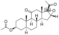 5-ALPHA-PREGNAN-16,17-EPOXY-3-BETA-OL-11,20-DIONE ACETATE 结构式