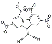 METHYL 9-(DICYANOMETHYLIDENE)-2,5,7-TRINITRO-9H-FLUORENE-4-CARBOXYLATE 结构式