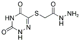 2-[(3,5-DIOXO-2,3,4,5-TETRAHYDRO-1,2,4-TRIAZIN-6-YL)THIO]ACETOHYDRAZIDE 结构式
