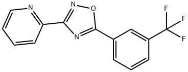 2-(5-[3-(TRIFLUOROMETHYL)PHENYL]-1,2,4-OXADIAZOL-3-YL)PYRIDINE 结构式