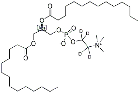 1,2-DIMYRISTOYL-SN-GLYCERO-3-PHOSPHOCHOLINE-1,1,2,2-D4 结构式
