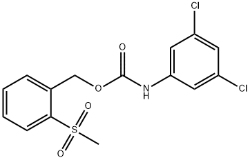 2-(METHYLSULFONYL)BENZYL N-(3,5-DICHLOROPHENYL)CARBAMATE 结构式