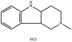 2-METHYL-2,3,4,4A,5,9B-HEXAHYDRO-1H-PYRIDO-[4,3-B]INDOLE DIHYDROCHLORIDE 结构式