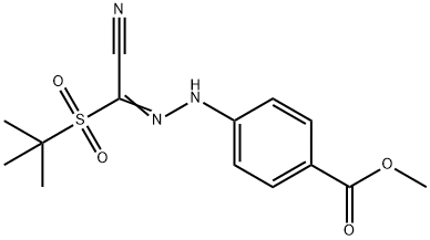 METHYL 4-(2-[(TERT-BUTYLSULFONYL)(CYANO)METHYLENE]HYDRAZINO)BENZENECARBOXYLATE 结构式