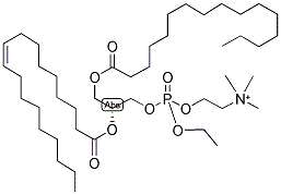 1-PALMITOYL-2-OLEOYL-SN-GLYCERO-3-ETHYLPHOSPHOCHOLINE 结构式