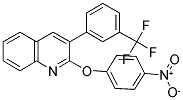 2-(4-NITROPHENOXY)-3-[3-(TRIFLUOROMETHYL)PHENYL]QUINOLINE 结构式