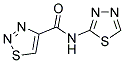 N-(1,3,4-THIADIAZOL-2-YL)-1,2,3-THIADIAZOLE-4-CARBOXAMIDE 结构式