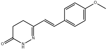 6-(4-METHOXYSTYRYL)-4,5-DIHYDRO-3(2H)-PYRIDAZINONE 结构式