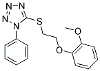 5-([2-(2-METHOXYPHENOXY)ETHYL]THIO)-1-PHENYL-1H-TETRAZOLE 结构式