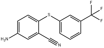 4-AMINO-2-CYANO-3'-(TRIFLUOROMETHYL)DIPHENYL THIOETHER 结构式