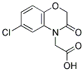 (6-氯-3-氧-2,3-二氢-4H-1,4-苯并恶唑-4-基)乙酸 结构式