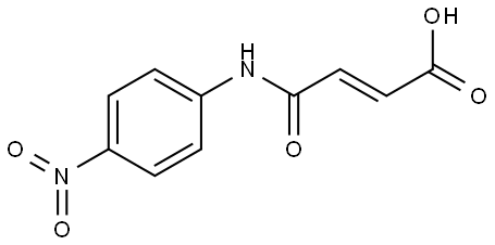 3-(4-硝基-苯基氨基甲酰)-丙烯酸 结构式