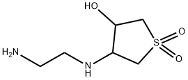3-((2-氨基乙基)氨基)-4-羟基四氢噻吩1,1-二氧化物 结构式