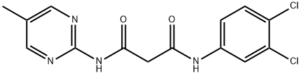 N1-(3,4-DICHLOROPHENYL)-N3-(5-METHYL-2-PYRIMIDINYL)MALONAMIDE 结构式