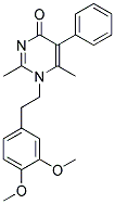 1-(3,4-DIMETHOXYPHENETHYL)-2,6-DIMETHYL-5-PHENYLPYRIMIDIN-4(1H)-ONE 结构式