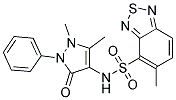 N-(1,5-DIMETHYL-3-OXO-2-PHENYL-2,3-DIHYDRO-1H-PYRAZOL-4-YL)-5-METHYL-2,1,3-BENZOTHIADIAZOLE-4-SULFONAMIDE 结构式