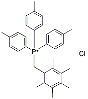 TRI(4-METHYLPHENYL)(2,3,4,5,6-PENTAMETHYLBENZYL)PHOSPHONIUM CHLORIDE 结构式