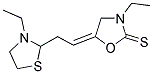 3 Ethyl-5-(3-ethyl-3-thiazolidine-ethylideno)-2-thia oxazolidine 结构式