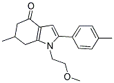 1-(2-METHOXYETHYL)-6-METHYL-2-(4-METHYLPHENYL)-5,6,7-TRIHYDROINDOL-4-ONE 结构式