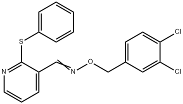 2-(PHENYLSULFANYL)NICOTINALDEHYDE O-(3,4-DICHLOROBENZYL)OXIME 结构式