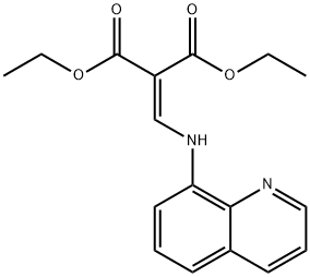 DIETHYL 2-((8-QUINOLYLAMINO)METHYLENE)PROPANE-1,3-DIOATE 结构式