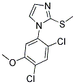 1-(2,4-DICHLORO-5-METHOXYPHENYL)-2-(METHYLSULFANYL)-1H-IMIDAZOLE 结构式