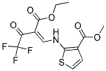 METHYL 2-([2-(ETHOXYCARBONYL)-4,4,4-TRIFLUORO-3-OXOBUT-1-ENYL]AMINO)THIOPHENE-3-CARBOXYLATE 结构式