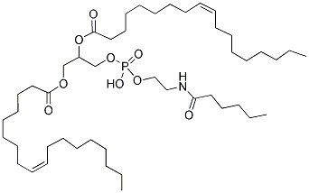 1,2-DIOLEOYL-SN-GLYCERO-3-PHOSPHOETHANOLAMINE-N-(CAPROYLAMINE) 结构式