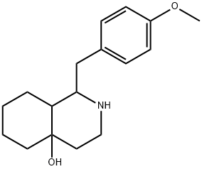 1-(4-甲氧基苄基)八氢异喹啉-4A(2H)-醇 结构式