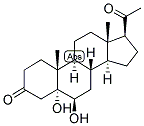 PREGNAN-5-ALPHA, 6-BETA-DIOL-3,20-DIONE 结构式