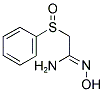 2-(苯基亚磺酰)羟基乙脒 结构式