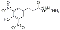 4-HYDROXY-3,5-DINITROPHENYLPROPIONIC ACID HYDRAZINE 结构式